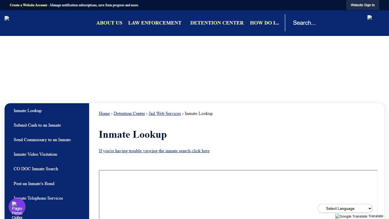Inmate Lookup | Pueblo County Sheriff, CO